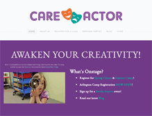 Tablet Screenshot of careactorkids.com